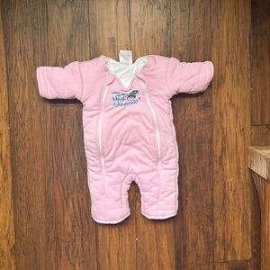 Magic Baby Pink Sleepsuit with White Trim